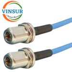 N Female Straight to N Female Straight Bulkhead for RG401 Cable of Length 250mm - Image 2