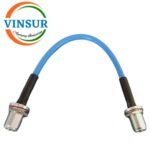 N Female Straight to N Female Straight Bulkhead for RG401 Cable of Length 250mm