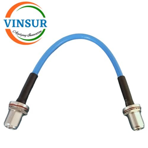 VSW260193-CA - N Female Straight to N Female Straight Bulkhead for RG401 Cable of Length 250mm N Female Straight to N Female Straight Bulkhead for RG401 Cable of Length 250mm - Image 1